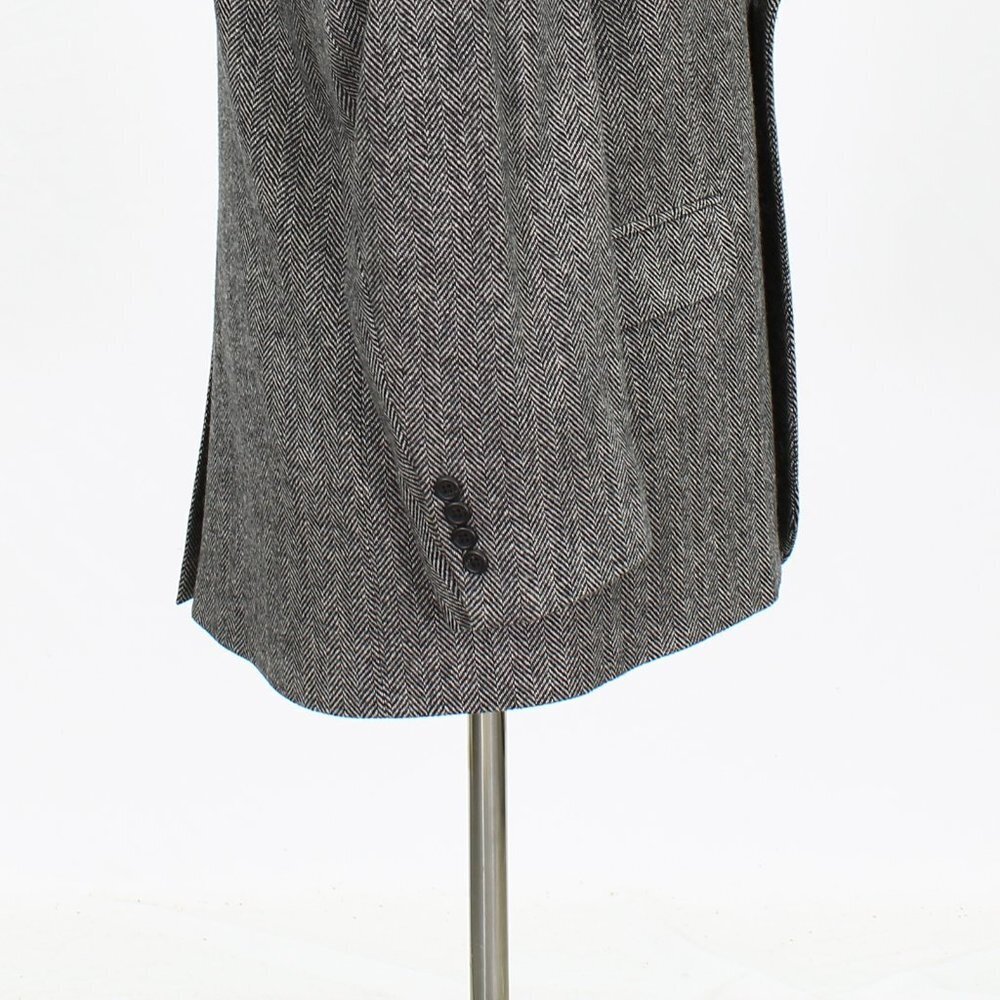 Lands' End 42R Gray HB 2-Button Sport Coat Blazer Jacket O924 - Picture 8 of 11